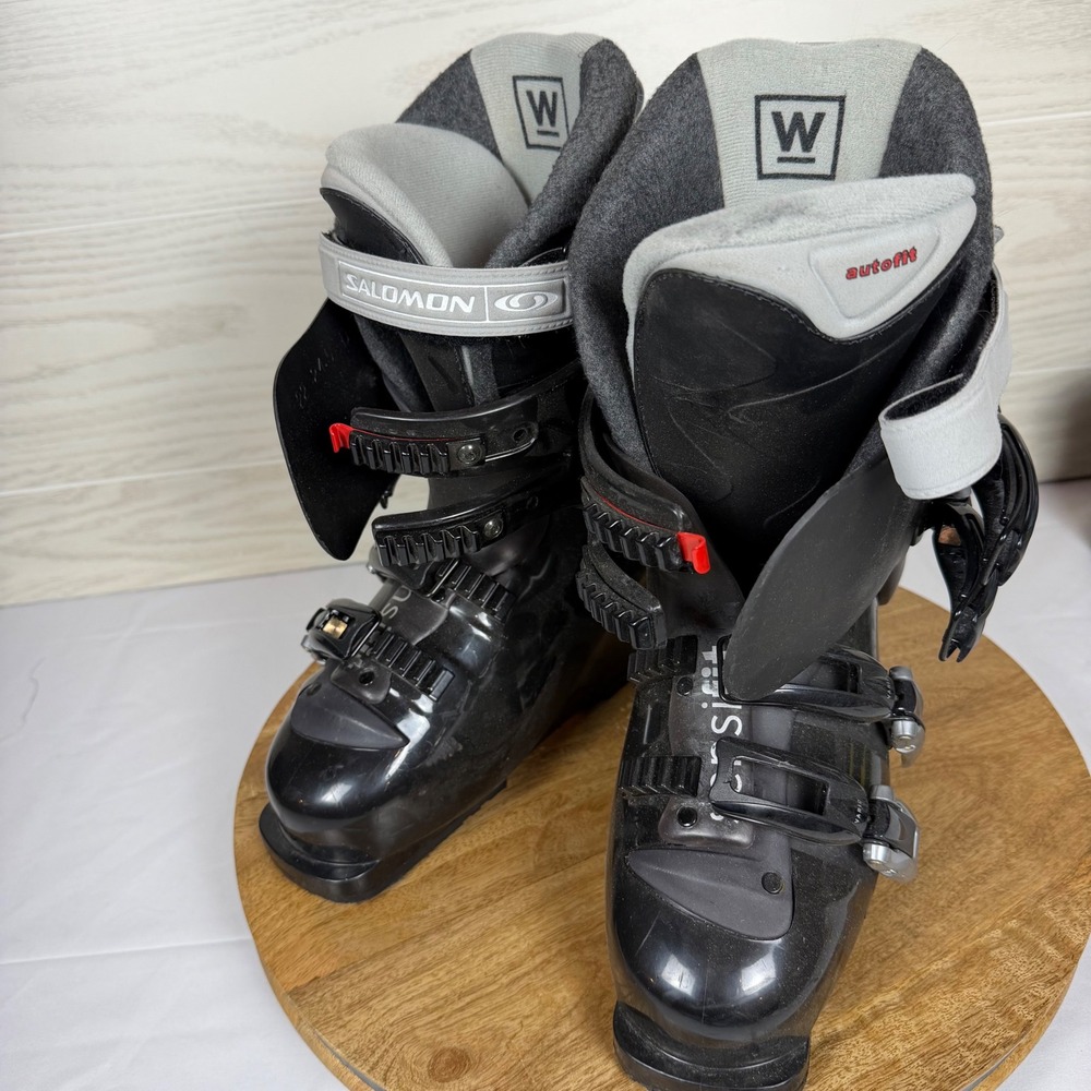 Salomon Performa 4.0 Womens size 8 Ski Boots Black Flex 45 Autofit
